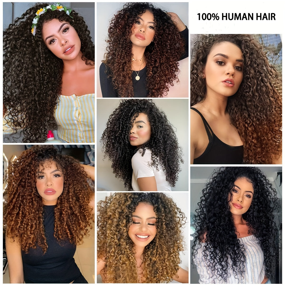Natural Black Kinky Curly Clip Ins Hair Extensions 14 Inch Invisible Clip In Hair Extensions Real Human Hair 8Pcs 18 Clips Soft Clips Hair 120g Curly Hair Extensions